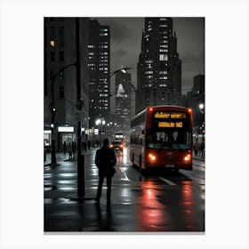 Night In Chicago Canvas Print