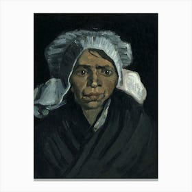 Head Of A Peasant Woman (1884), Vincent Van Gogh Canvas Print