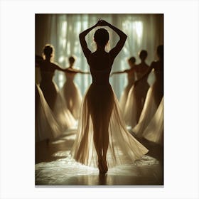 Ballet Dancers In The Studio Canvas Print