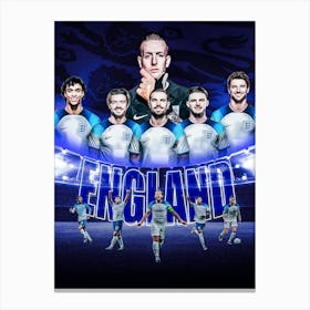 England Football Poster Canvas Print