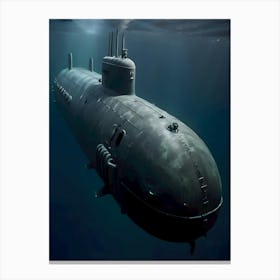Submarine Underwater-Reimagined Canvas Print