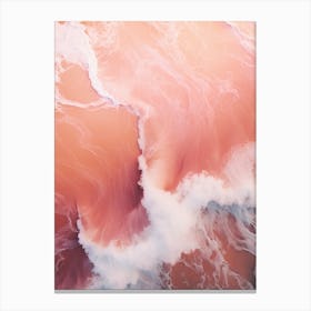 pink waves 1 Canvas Print