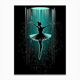 Ballerina In The Rain Canvas Print