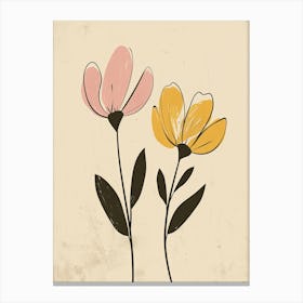 Two Flowers 3 Canvas Print