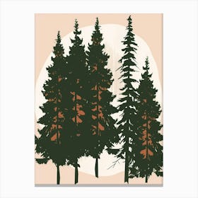 Fir Trees Canvas Print