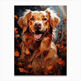 Golden Retriever Painting 1 Canvas Print