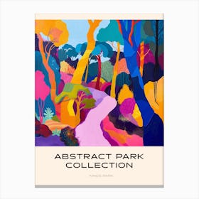Abstract Park Collection Poster Kings Park Perth Australia 2 Canvas Print