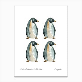 Cute Animals Collection Penguin 1 Canvas Print