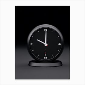 An Isolated Digital Render Of A Sleek Round Business Alarm Clock Its Iconic Pictogram Encased With 2 1 Canvas Print