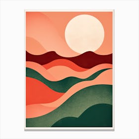 Timeless Tones; Risograph Abstract Essence Canvas Print