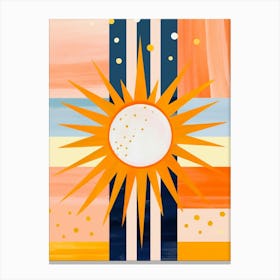 Modern sun Canvas Print