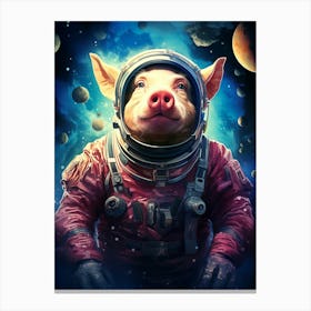 Pig In Space 1 Canvas Print