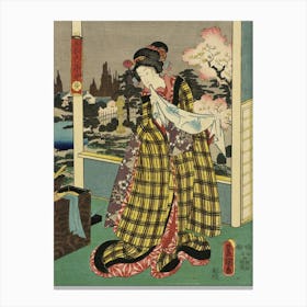 Yellow By Utagawa Kunisada (14) Canvas Print