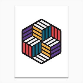 Impossible Hexagon 2 Canvas Print