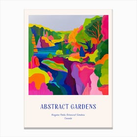 Colourful Gardens Niagara Parks Botanical Gardens Canada 1 Blue Poster Canvas Print