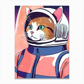 Cat In Space anime style Canvas Print