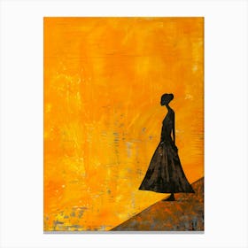 Silhouette Of A Woman Canvas Print