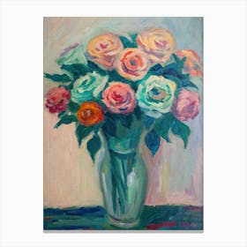 Henri Matisse Roses In A Vase 1 Canvas Print