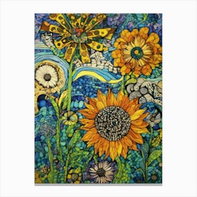 Sunflowers-Festival Vibes Canvas Print