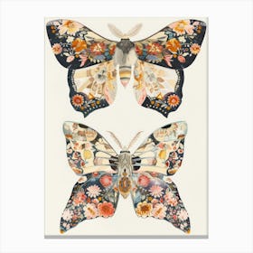 Radiant Butterflies William Morris Style 6 Canvas Print