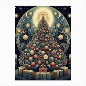 Christmas Tree 1 Style William Morris1 Canvas Print