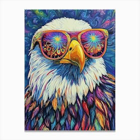 Eagle With Sunglasses 14 Canvas Print