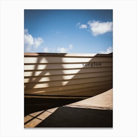 Shadow Of A Boat Canvas Print