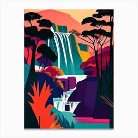 Victoria Falls National Park Zimbabwe Pop Matisse Canvas Print
