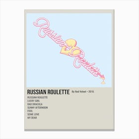 Russian Roulette By Red Velvet 2016 Poster 1 Canvas Print