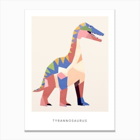 Nursery Dinosaur Art Tyrannosaurus 2 Poster Canvas Print