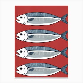 Sardines 9 Canvas Print