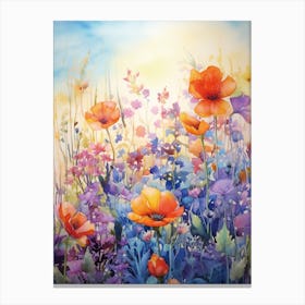 Colorful Wildflower Canvas Print