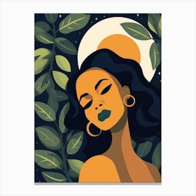 Afro-American Woman 11 Canvas Print