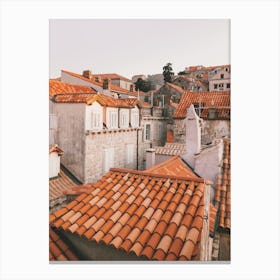 Dubrovnik Homes Canvas Print