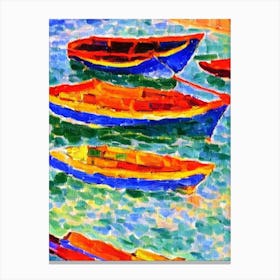 Port Of Chennai India Brushwork Painting harbour Canvas Print