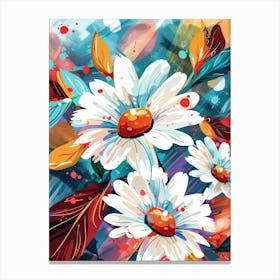 Daisies Painting Canvas Print