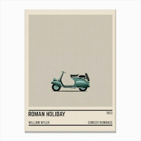 Roman Holiday Scooter Movie Canvas Print