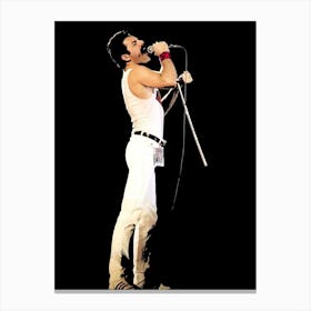 Queen In Concert Freddie Mercury Canvas Print