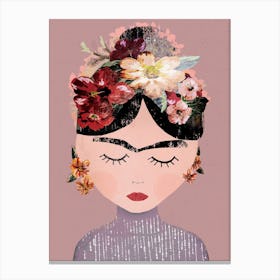 Frida Pastel Canvas Print