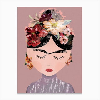 Frida Pastel Canvas Print