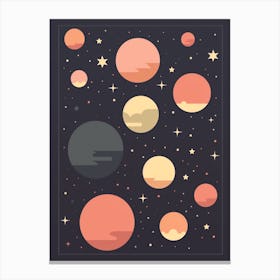 Space Pattern Print 3 Canvas Print