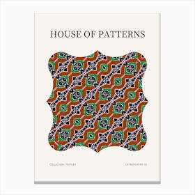 Textile Pattern Poster 15 Canvas Print