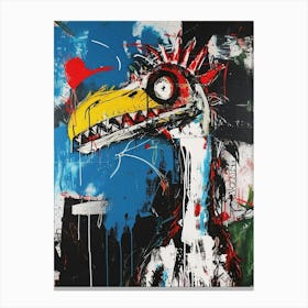 Graffiti Abstract Dinosaur 3 Canvas Print