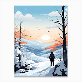 Winter Bird Watching 2 Canvas Print