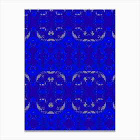 Abstract Blue Pattern 1 Canvas Print