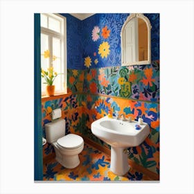 Colorful Bathroom 1 Canvas Print