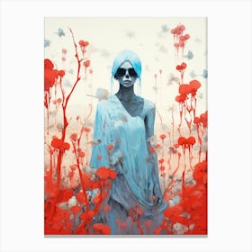 portrait of a woman illustration 4 Canvas Print