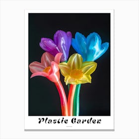 Bright Inflatable Flowers Poster Daffodil 3 Canvas Print