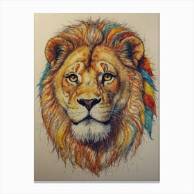 Lion Head 4 Canvas Print