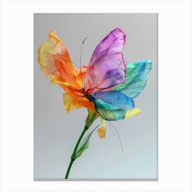 Rainbow Butterfly Canvas Print